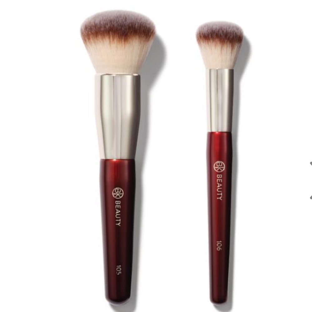 BK Beauty 105 Large Buffer & 106 Round Foundation Brush